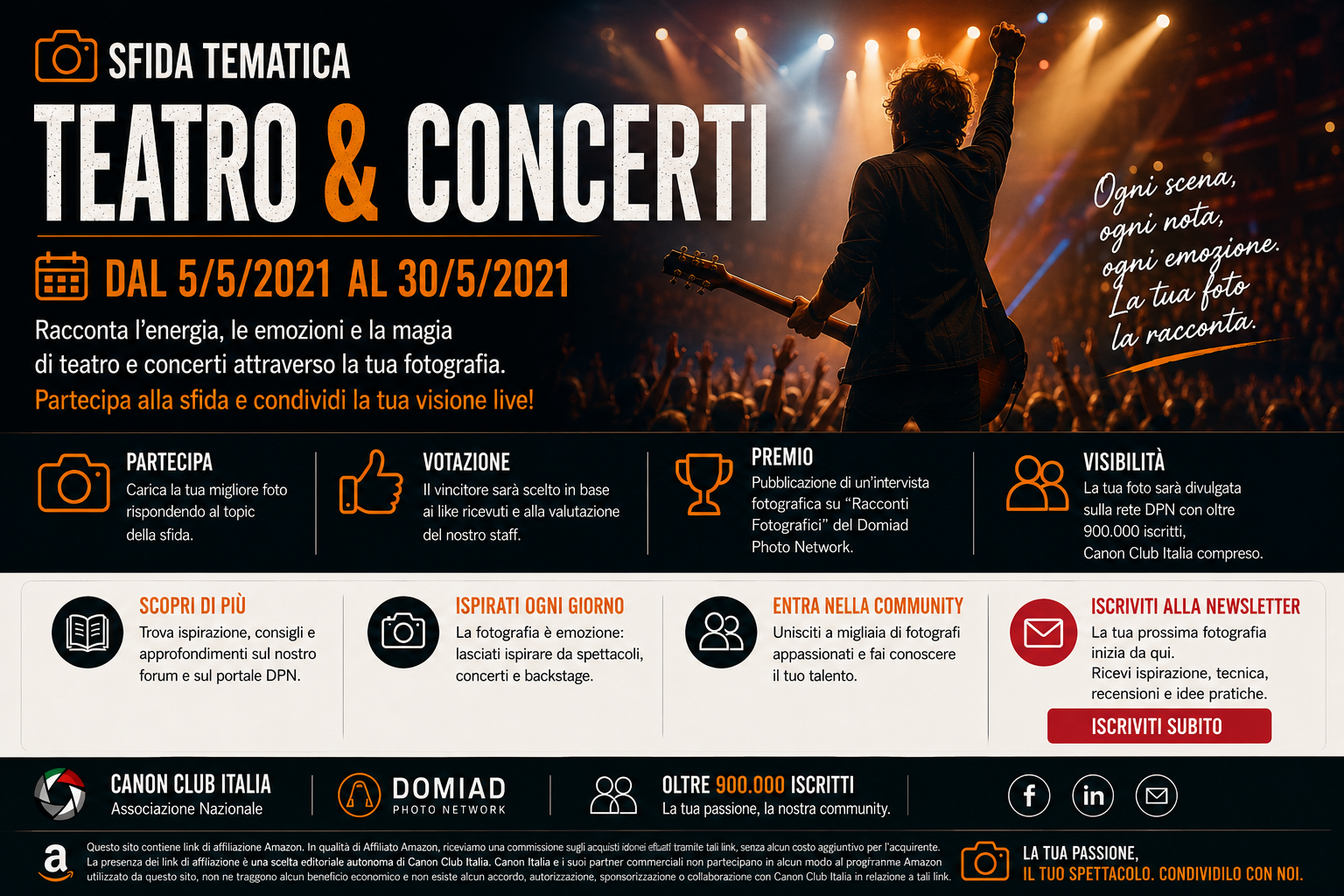 Sfida Tematica TEATRO & CONCERTI – dal 5/5/2021 al 30/5/2021