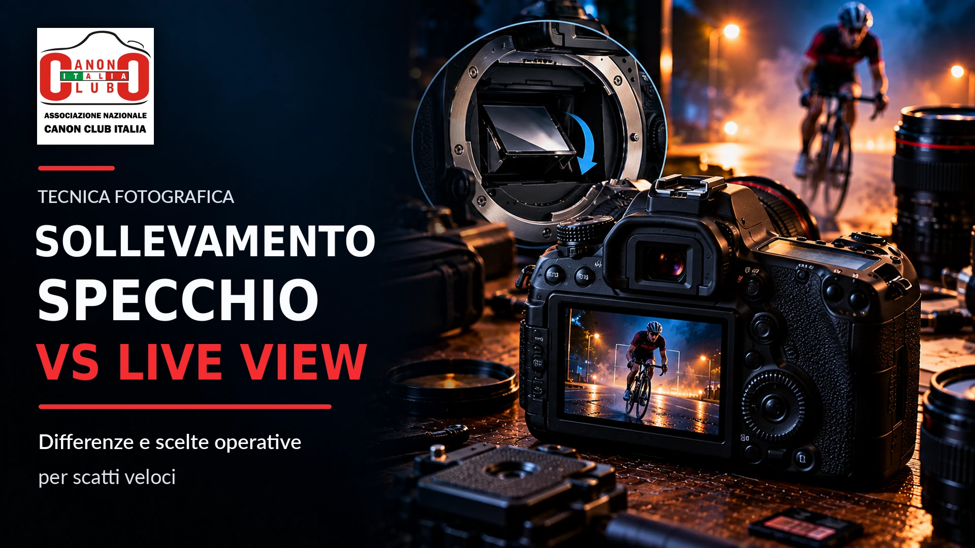 Sollevamento specchio e Live View: differenze e scelte operative per scatti veloci