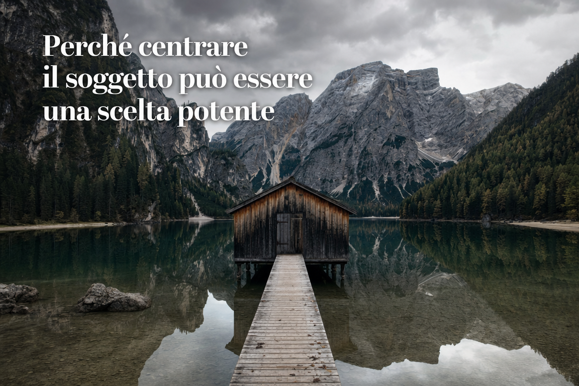 Perché centrare il soggetto può essere una scelta potente