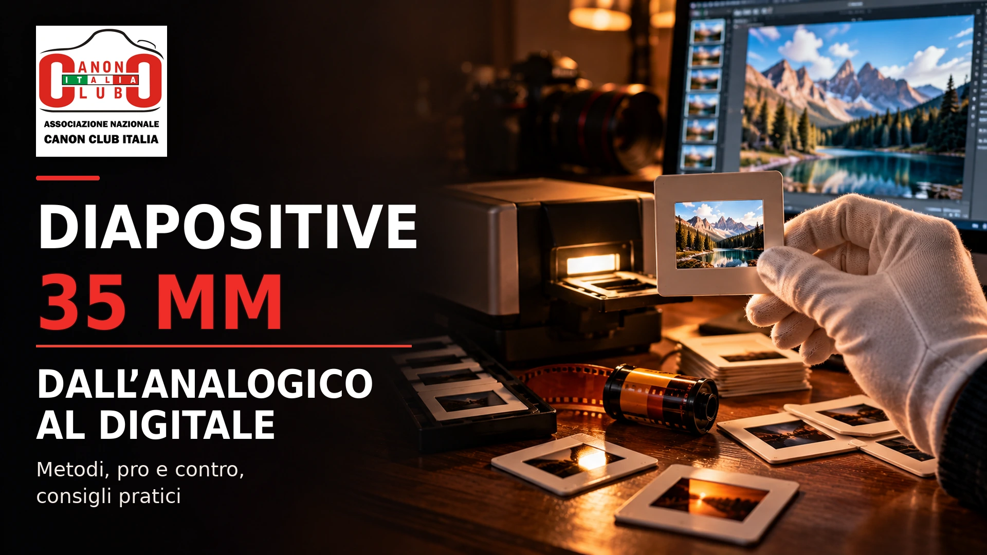 Trasformare diapositive 35mm in digitale: opzioni, pro e contro e consigli pratici